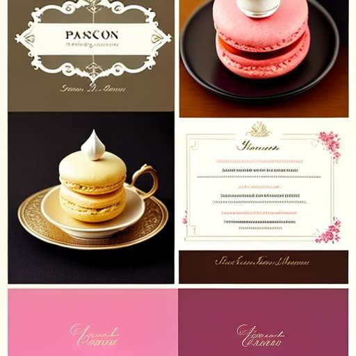 "Parisian High Tea" Macaroon Pairing Menu - Midjourney Prompt - Socialdraft