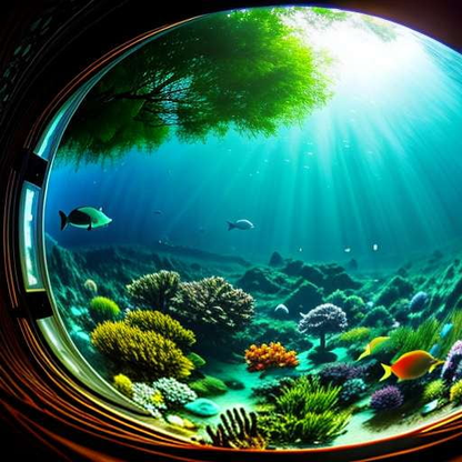 "Underwater Forest" Text-to-Image Midjourney Prompt for Custom Art Creation and Inspiration - Socialdraft