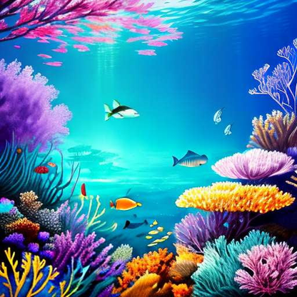 Oceanic Life Midjourney Illustration: Create Your Own Underwater World - Socialdraft