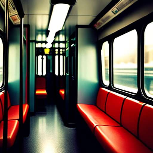 Subway Car Interior Portrait - Midjourney Art Prompt - Socialdraft