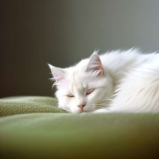 Furry Cat Napping in Bed - Midjourney Image Prompt - Socialdraft