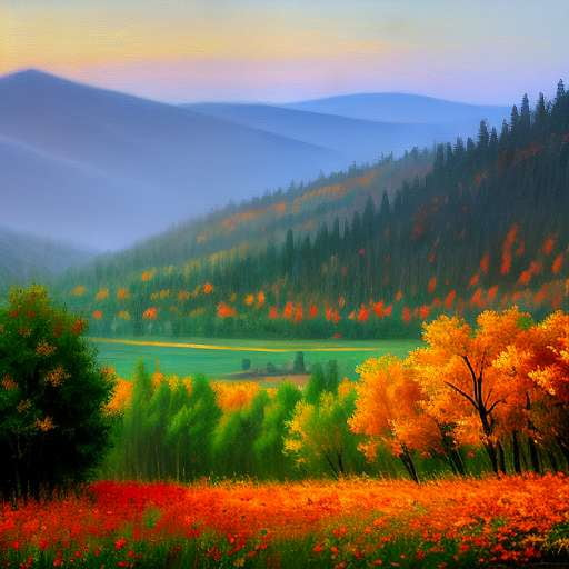 Midjourney Fall Mountain View: Customizable Prompt for Stunning Scenic Art - Socialdraft