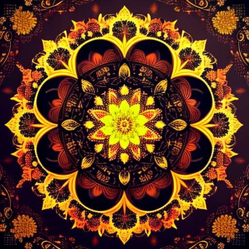 Autumn Mandala Midjourney Prompt - Create Unique Mandala Images - Socialdraft