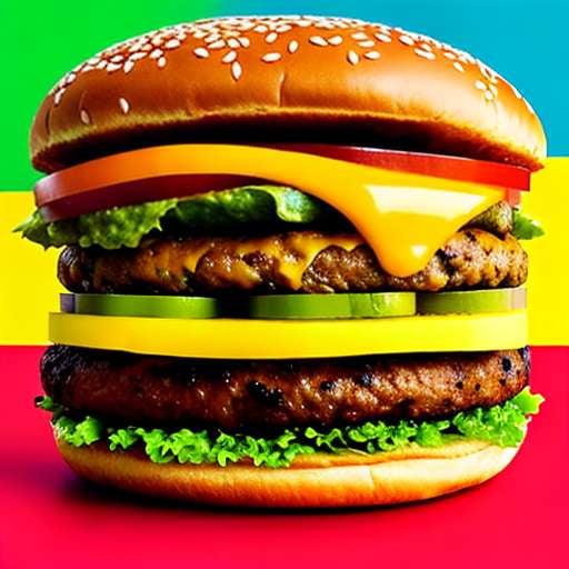 "Guacamole Pretzel Bun Burger" Midjourney Prompt - Text-to-Image Creation - Socialdraft