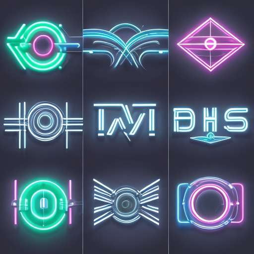 Tech Glowing Lettering Logos - Midjourney Prompts - Socialdraft