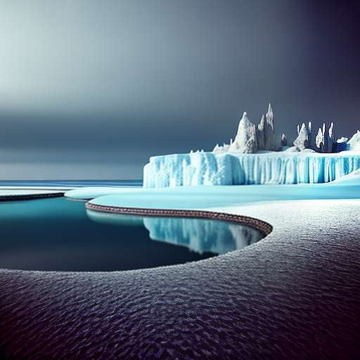 Glacial Lake Hologram Midjourney Prompt: A Stunning 3D Vision of Nature - Socialdraft