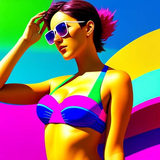 "Custom Tube Top Bikini Midjourney Prompt: Create Your Own Unique Beachwear" - Socialdraft