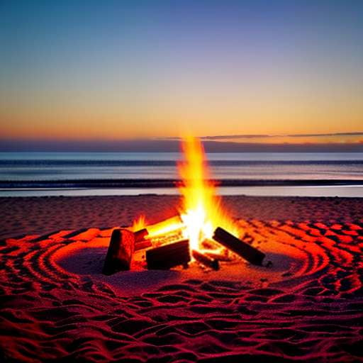 Hatha Yoga Beach Bonfire Midjourney Prompt - Socialdraft