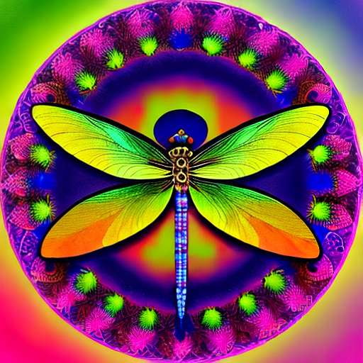 Mandala Dragonfly-Inspired Midjourney Art Prompt - Socialdraft