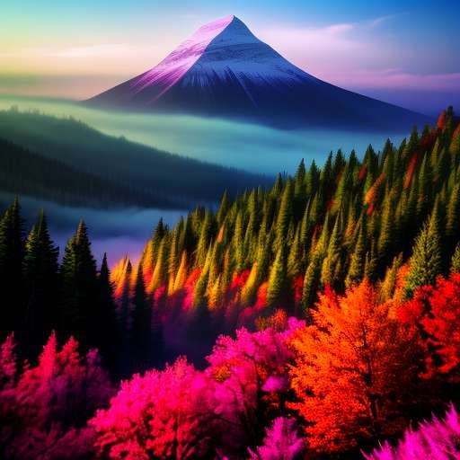 "Magical Mystic Mountain" Midjourney Prompt for Text-to-Image Creation - Socialdraft