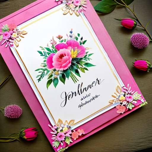 "Floral Calligraphy Love Letters" Midjourney Prompt - Socialdraft