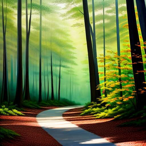 "Serene Pine Forest Walk" Midjourney Prompt - Text-to-Image Model for Custom Art Creation - Socialdraft