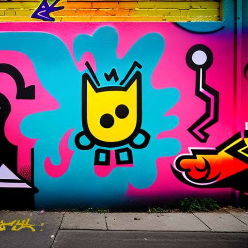 Spray-Paint Splatter Midjourney Prompt: Create Your Own Graffiti Masterpiece - Socialdraft