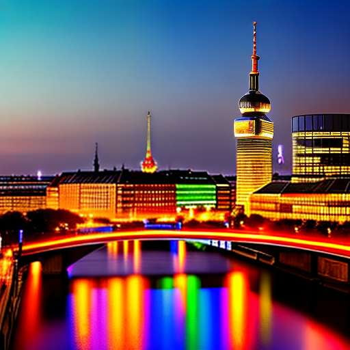 Berlin Cityscapes Midjourney Prompt: A Vibrant Kaleidoscope of Colors - Socialdraft