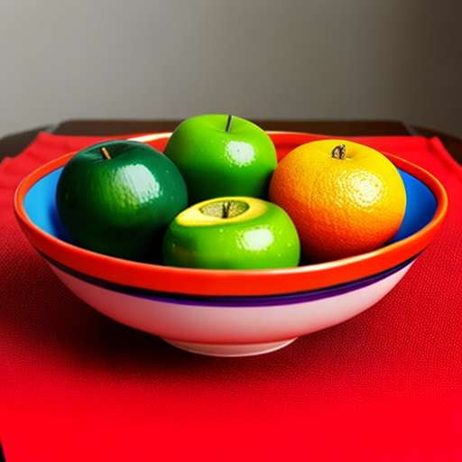Midjourney Hand-Painted Ceramic Fruit Bowl: Customizable and Unique - Socialdraft