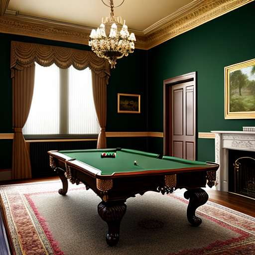 Billiards Room Midjourney Prompt - Customizable Image Generator - Socialdraft