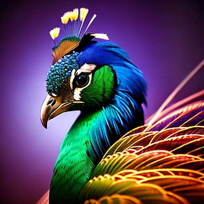 Peacock Radiance Midjourney Prompt for Unique Custom Artwork - Socialdraft