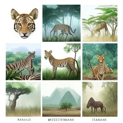 Midjourney Wild Animal Illustrations for Customizable Book Creation - Socialdraft