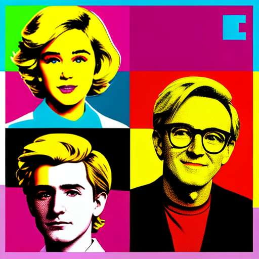 Pop Art Group Portrait Midjourney Prompt - Create Your Own Customized Warhol-Inspired Art Piece! - Socialdraft