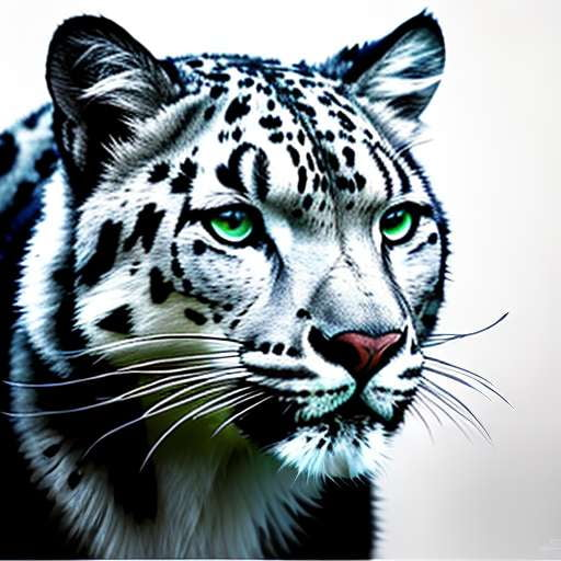 Snow Leopard Print Midjourney Prompt - Customize Your Own Unique Snow Leopard Print Art - Socialdraft