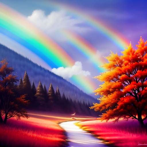 "Rainbow Dreams" Midjourney Image Prompt for Custom Creations - Socialdraft