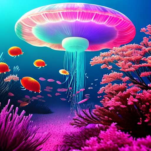 "Jellyfish Bloom" Midjourney Prompts - Customizable Text-to-Image Art Creation - Socialdraft