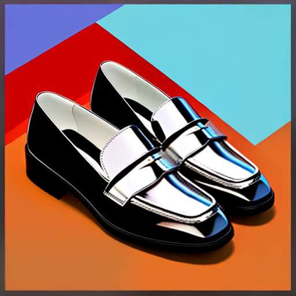 Chrome Plated Loafers Midjourney Image Generator - Create Your Custom Shoe Design - Socialdraft
