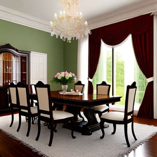 "Customizable Traditional Dining Room Midjourney Prompt - Create Your Perfect Space" - Socialdraft