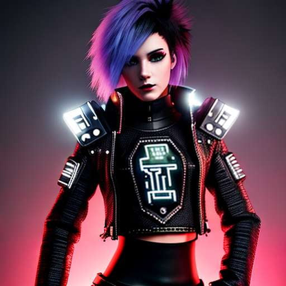 "Cyberpunk Chic" Midjourney Prompt for Fashion Design - Socialdraft