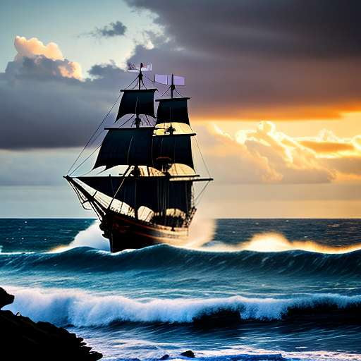 Midjourney Pirate Panel - Create a Thrilling Pirate Ship Scene - Socialdraft