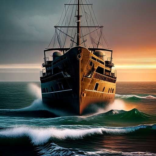 "Derelict Ship" Midjourney Prompt - Customizable Image Generation - Socialdraft