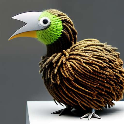 Knitted Zombie Bird Midjourney Prompt - Customizable Text-to-Image Model - Socialdraft