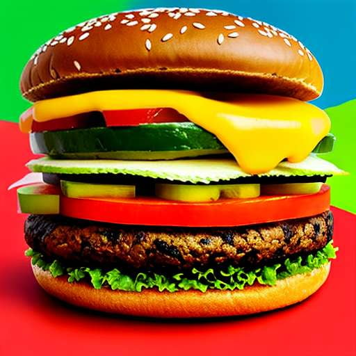 Avocado Pretzel Bun Burger Mid-Journey Prompt for Mouthwatering Images - Socialdraft