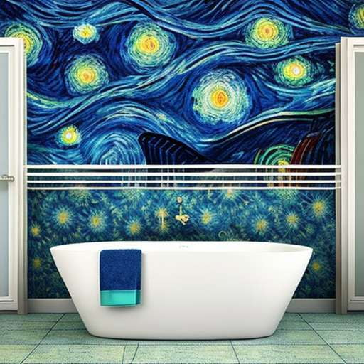 Midjourney Prompts: Starry Night Bathrooms - Customizable Text-to-Image Templates - Socialdraft