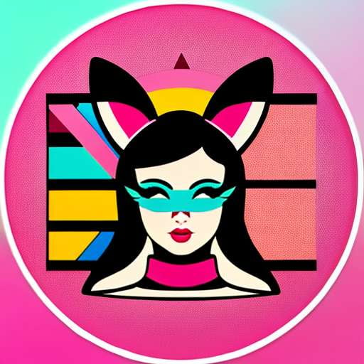 Sexy Retro Playboy Bunny Girls Sticker Pack Midjourney Prompt - Socialdraft