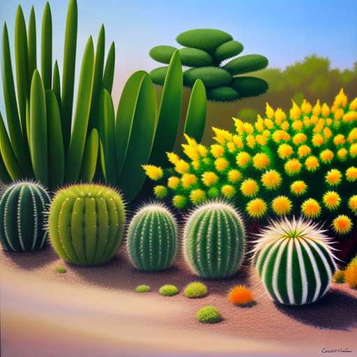 "Create Your Own Cactus Garden" Midjourney Prompt - Socialdraft