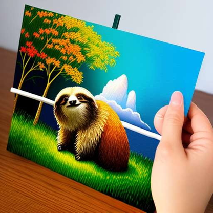 Sloth with Ice Cream - Customizable Midjourney Prompt for Image Generation - Socialdraft