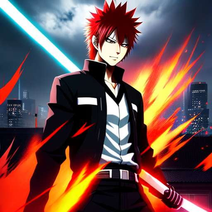 Bleach Ichigo Kurosaki Custom Midjourney Art Prompt - Socialdraft