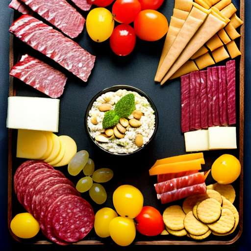 Gluten-Free Charcuterie Board Image Prompt - Midjourney Magic - Socialdraft