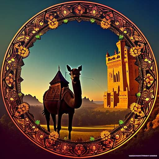 Enchanted Forest Mandala Camel Midjourney Prompt - Customizable Image Generation - Socialdraft