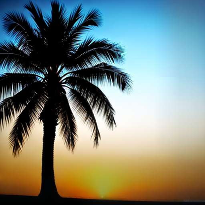 "Customizable Palm Tree Sky Midjourney Prompt - Create Your Own Tropical Paradise" - Socialdraft