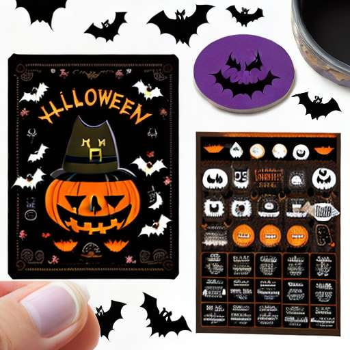 Spooky Halloween Characters Sticker Sheet Midjourney Prompt - Socialdraft
