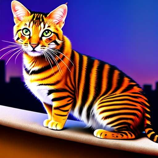 Toyger Cat Midjourney Window Gazing Prompt - Socialdraft