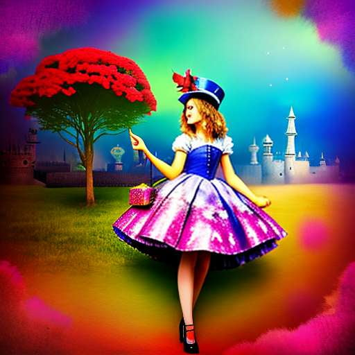 Magical Midjourney: Alice in Wonderland Illustration Prompt