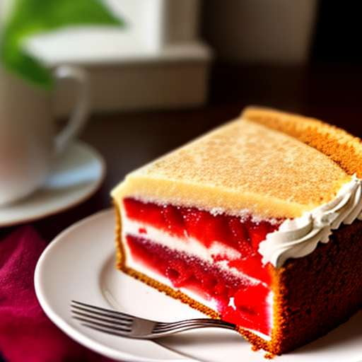 "Strawberry Time Travel Cake" Midjourney Image Prompt - Socialdraft