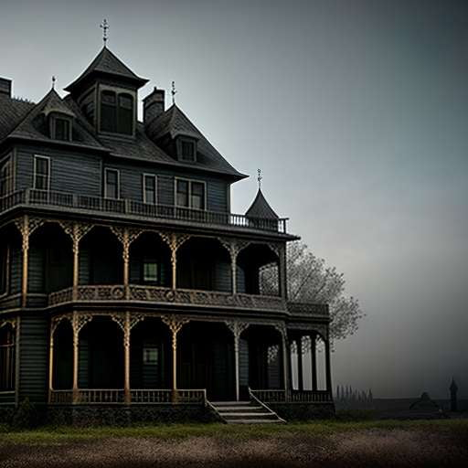 Haunted House Mirage Midjourney Prompt - Create Your Own Spooky Art - Socialdraft