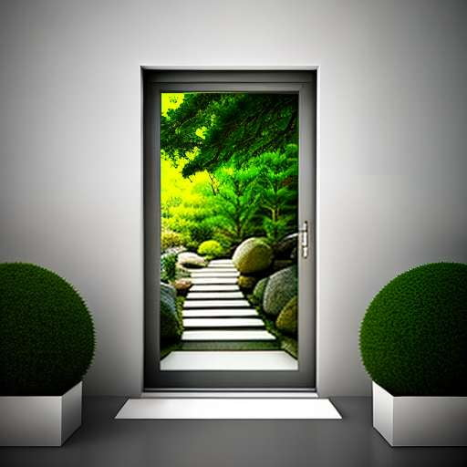 Zen Garden Gate Text-to-Image Midjourney Prompt - Socialdraft