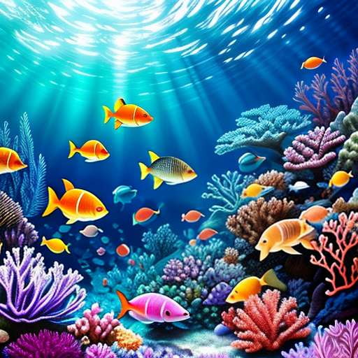 Underwater Paradise - Customizable Midjourney Prompt for Stunning Ocean Scenes - Socialdraft