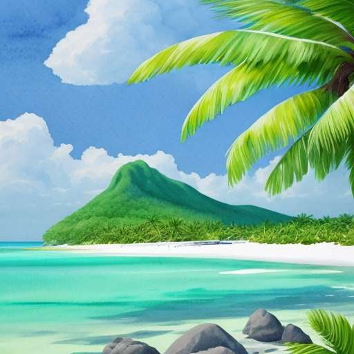 Remote Island Views Midjourney Prompts - Create Your Own Tropical Paradise - Socialdraft