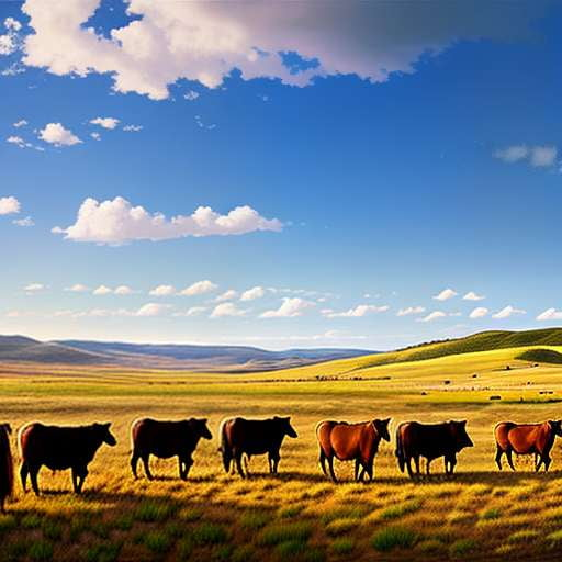 Texas Cattle Drive Scene Midjourney Prompt - Customizable Cowboy Art - Socialdraft